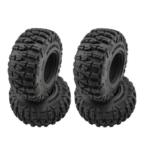 RC48401 RC PARTS ROUNDCUBE 2.2" CRAWLER TIRES W/FOAM Ø120MM (4PCS)