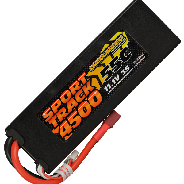 OVERLANDER 2956 4500MAH 11.1V 3S 55C HARD CASE SPORT TRACK LIPO BATTERY