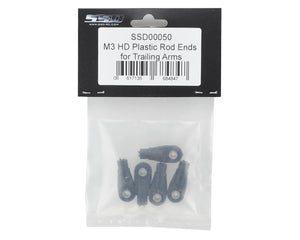 SSD00050  SSD RC M3 HD Plastic Trailing Arm Rod Ends (5)