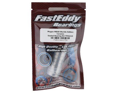 TFE6210 FastEddy Mugen MBX8 Worlds Edition Ceramic Sealed Bearing Kit