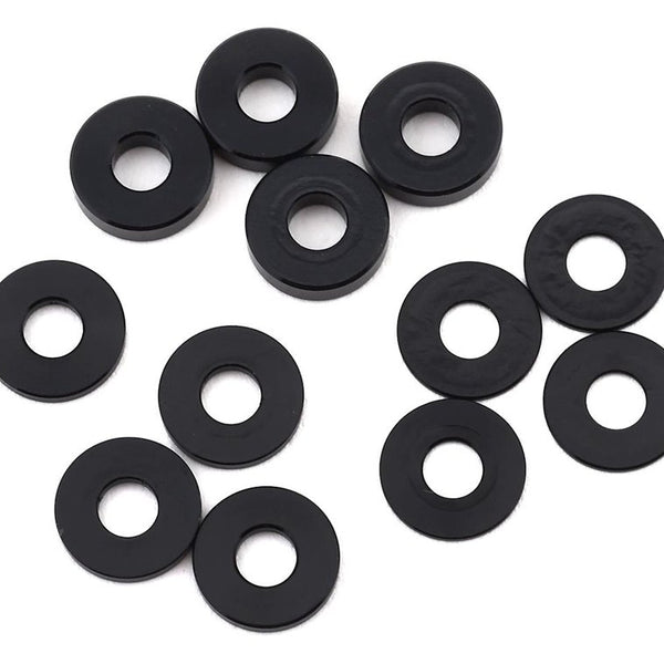 TEAM SAXO RS-918-1-BK ALUMINUM WASHER 4X11 1.0MM BLACK 8pcs