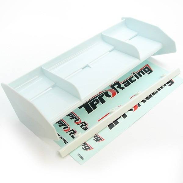 TP-100003WH TPRO Formula 1/8 Wing - White w. Decal Sheet