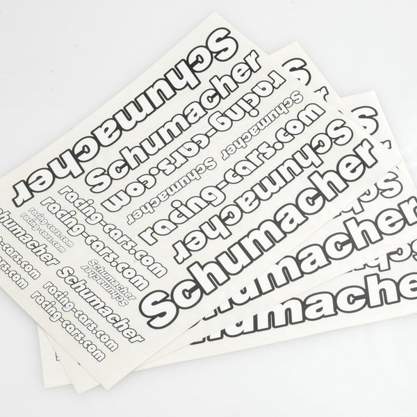 U3478 DECAL SHEET - SCHUMACHER AND RACING-CARS.COM (PK3)