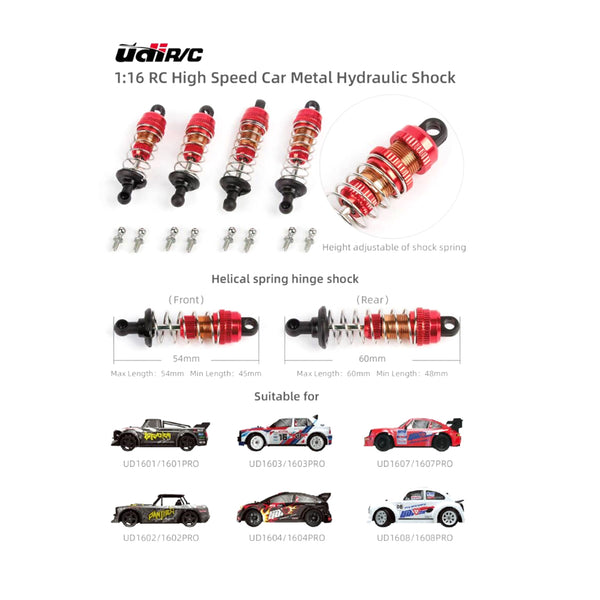 UD1601-065 UDIRC - METAL HYDRAULIC SHOCKS (PK 4)
