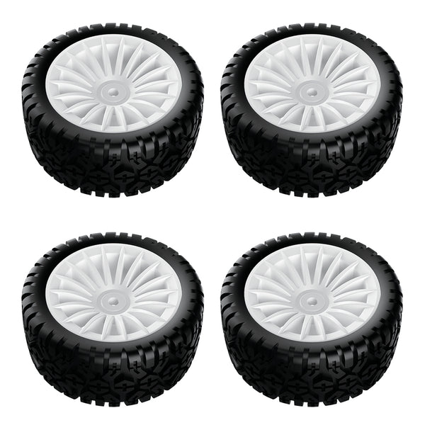 UD1603-005A UDIRC RALLY L - TYRES -A X4 (WHITE WHEEL)