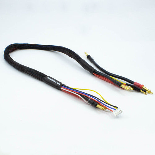 UR46504 2 x 2S CHARGE CABLE LEAD w/4mm & 5mm BULLET CONNECTOR (60cm)