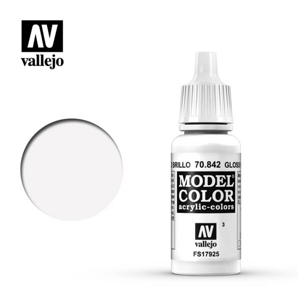 Vallejo Model Color Acrylic - Gloss White 70.842