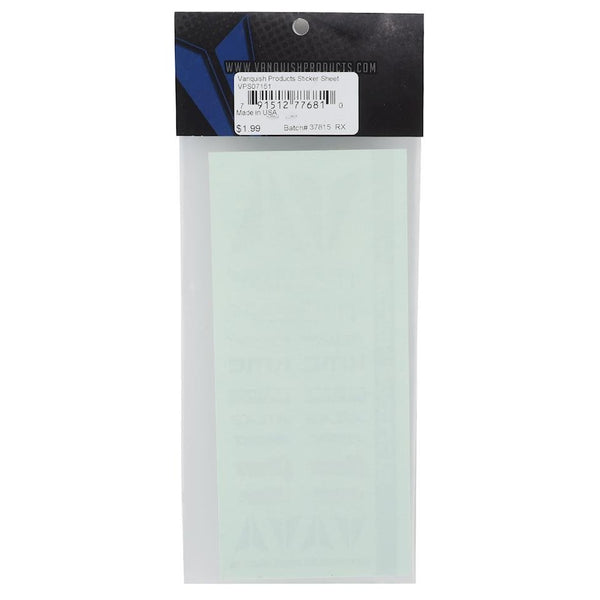 Vanquish Products VPS07151 Sticker Sheet