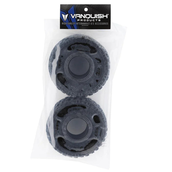 VPS10102 Vanquish Products VXT2 1.9" Rock Crawler Tires (2) (Red)