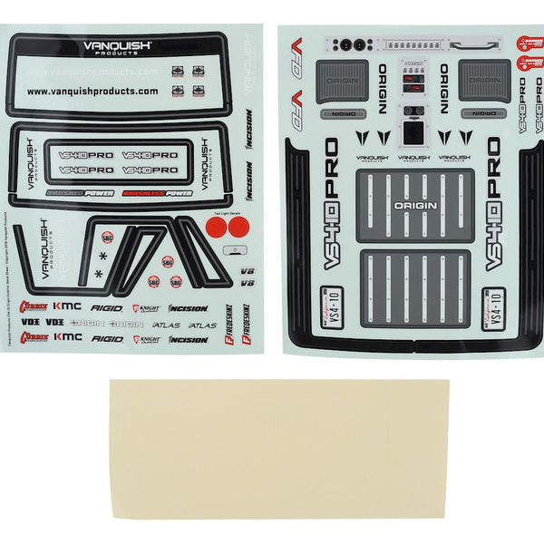 Vanquish Products VPS10121  VS4-10 Origin Halfcab Body Set (Clear)