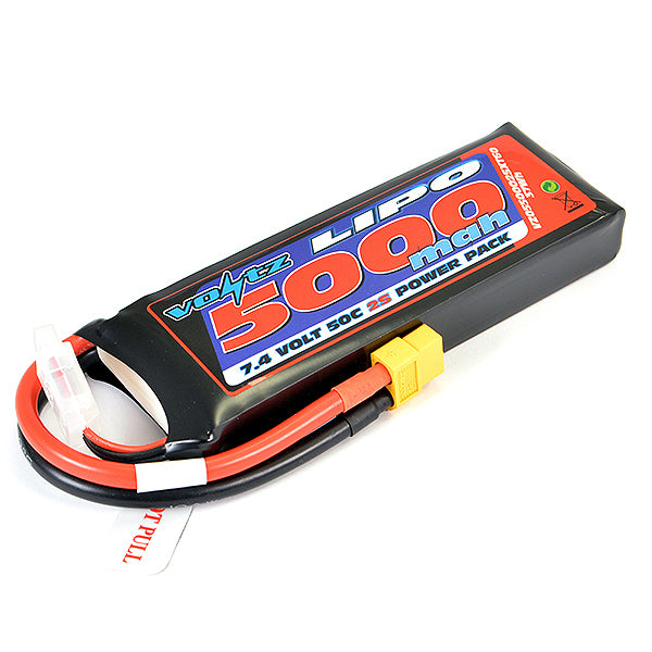 VZ0550002SXT60 VOLTZ 5000MAH 7.4V 50C LIPO BATTERY W/XT60