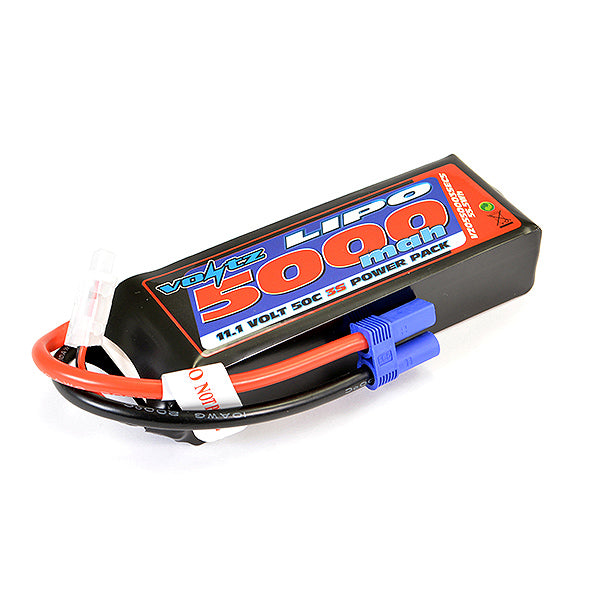 VZ0550003SEC5 VOLTZ 5000MAH 11.V 50C LIPO BATTERY W/EC5