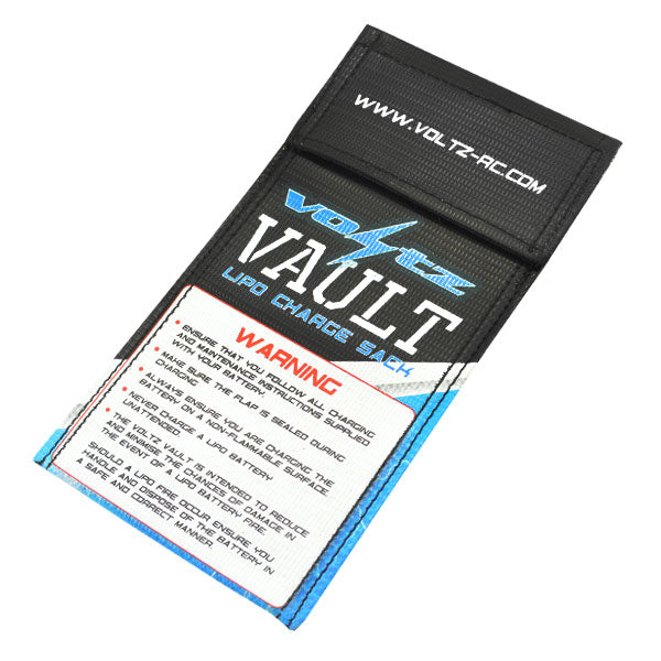 VZ1002 VOLTZ CHARGE VAULT LIPO SACK/BAG SMALL 10CM X 20CM