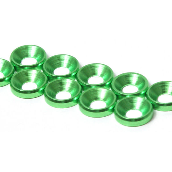 JQA0029 THE JQRacing M3 CS Washer 10pcs (Green)