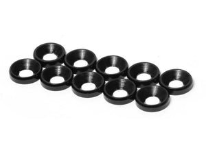 JQA0032 THE JQRacing M3 CS Washer 10pcs (Black)