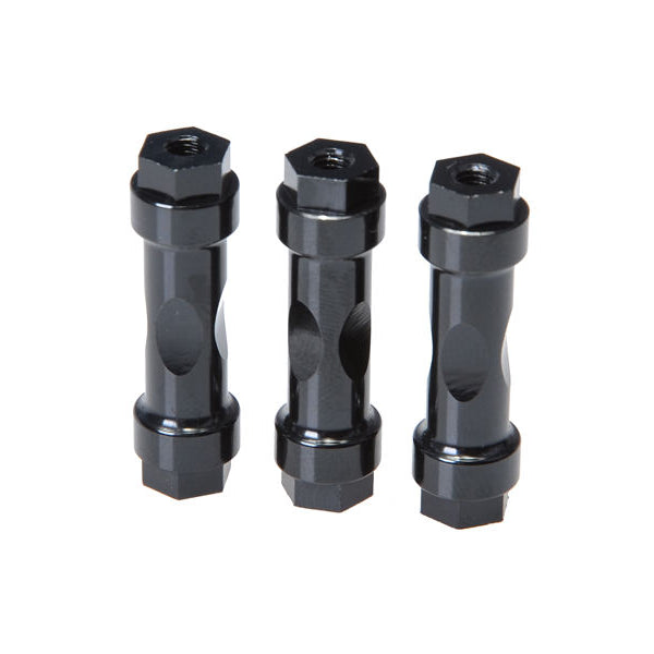 JQB0244 THE JQRacing CNC Wingmount Posts (3pcs Black)