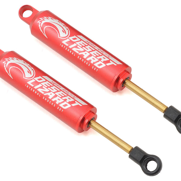 YEA-DDL-090RD - Yeah Racing 90mm Desert Lizard Two Stage Internal Spring Shock (2) (RED)