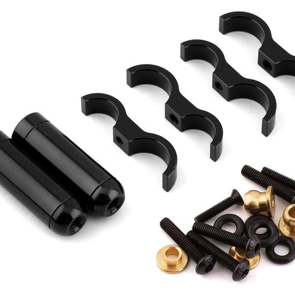 Yeah Racing Desert Lizard Piggyback Shocks w/Reservoir (Black) (2) (90mm)