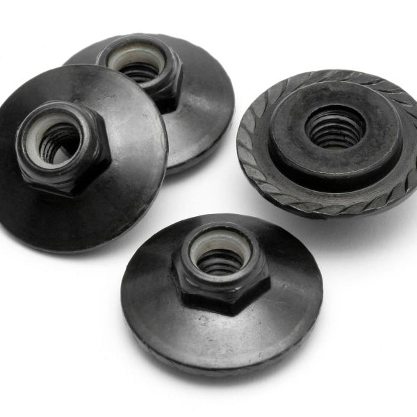 Z680 HPI FLANGED LOCK NUT M5X8MM (BLACK/4PCS)