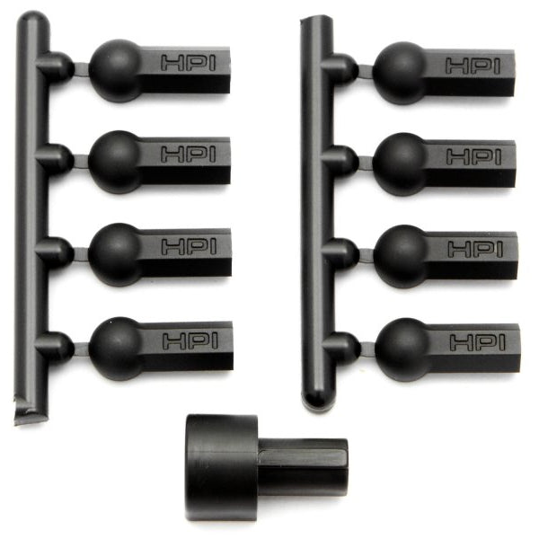 HPI A301 - HEAVY DUTY BALL CUP 4.3x13mm (8pcs)
